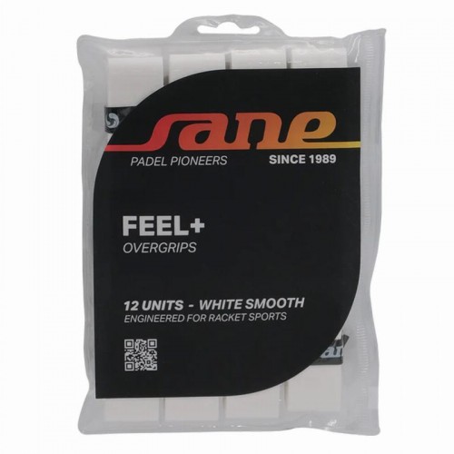 Blister Overgrips Sane Smooth White 12 Units
