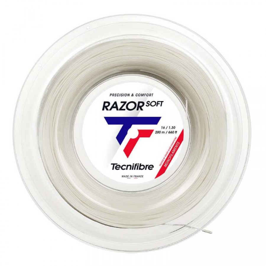 Carretel Cordaje 200m Tecnifibre Razor Soft 1,30mm White