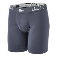 Boxers en polyamide Lacoste Blanc Gris Noir 3 unités