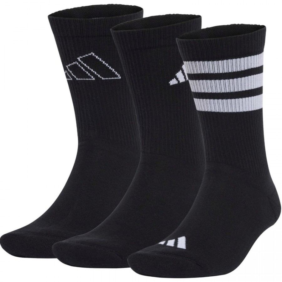 Adidas Logo Noir Chaussettes 3 Paires  Offre - Pas cher