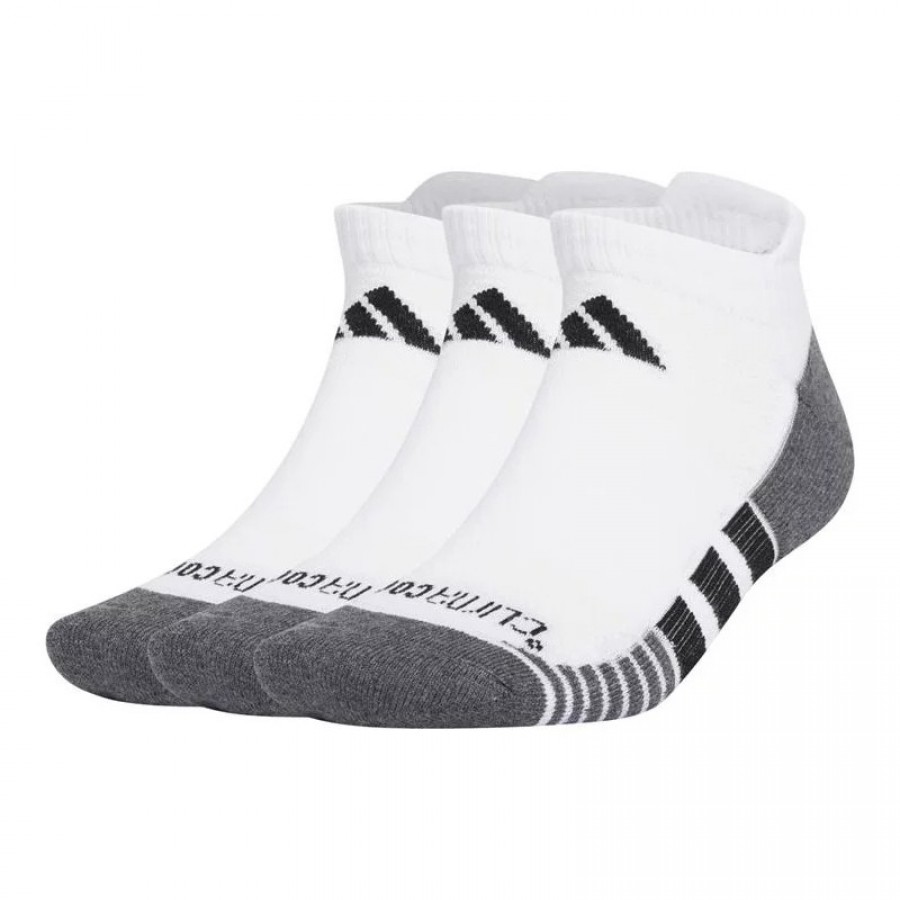 Calcetines Adidas Low Cut Blanco Negro 3 Pares  Oferta + Barato