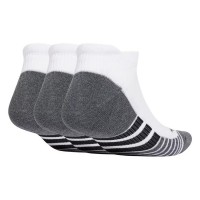 Calcetines Adidas Low Cut Blanco Negro 3 Pares  Oferta + Barato
