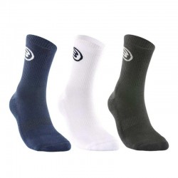 Calzini Bullpadel BP262 Bianco Nero Blu Navy 3 paia
