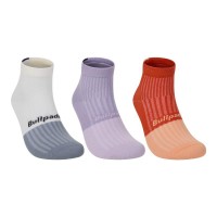 Chaussettes pamplemousse Bullpadel BP266 Rose Os 3 paires PADELPOINT Chaussettes pamplemousse Bullpadel BP266 Rose Os 3 paires