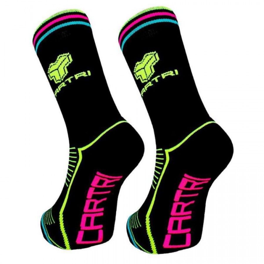 Calcetines Cartri Nerva High Negro 1 Par  Oferta + Barato