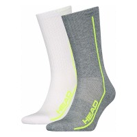 Calcetines Head Performance Crew Blanco Gris Lima 2 Pares  Oferta + Barato