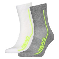 Calcetines Head Performance Short Crew Blanco Gris Lima 2 Pares  Oferta + Barato