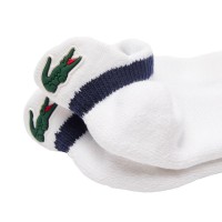Meias Lacoste Sport Low Cut Marinho Branco 1 Par  Oferta + Barato