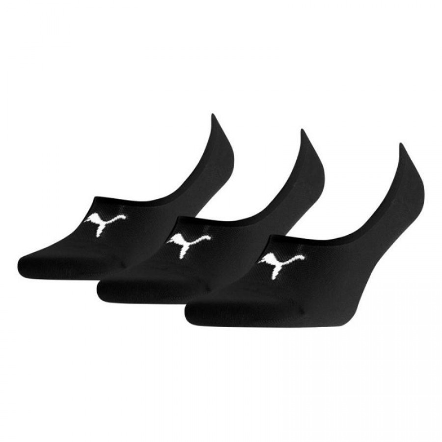 Calcetines Puma Footie Mid Cut Negro 3 pares  Offer + Cheap