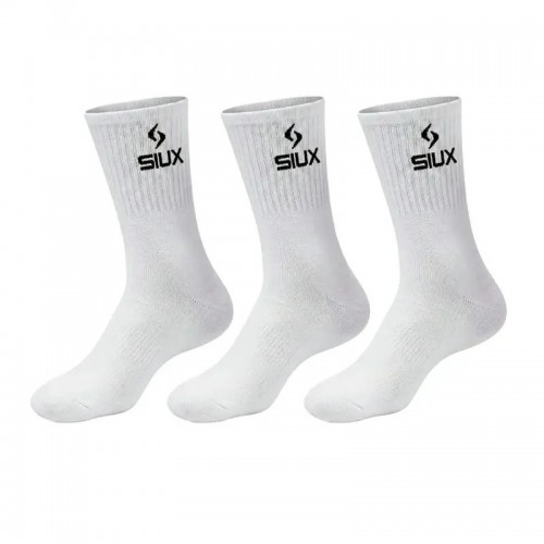 Calcetines Siux Basic 26 Caña Alta Blanco 3 Pares
