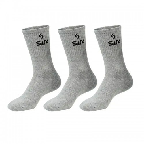 Calcetines Siux Basic 26 Caña Alta Gris 3 Pares