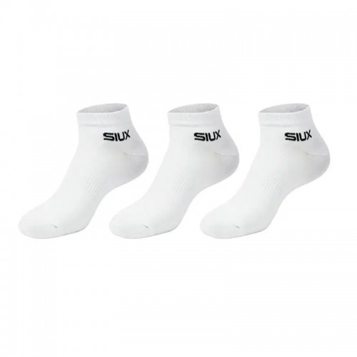 Calcetines Siux Basic 26 Caña Corta Blanco 3 Pares