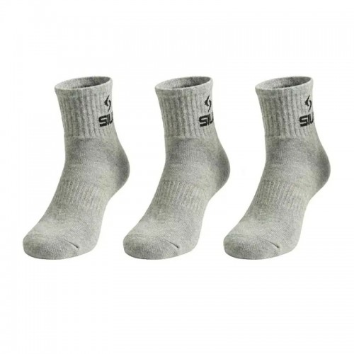 Calcetines Siux Basic 26 Caña Media Gris 3 Pares
