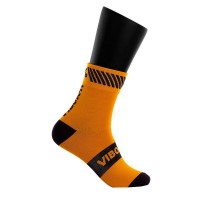 Calcetines Vibora Kait Caña Media Oro Negro 1 Par
