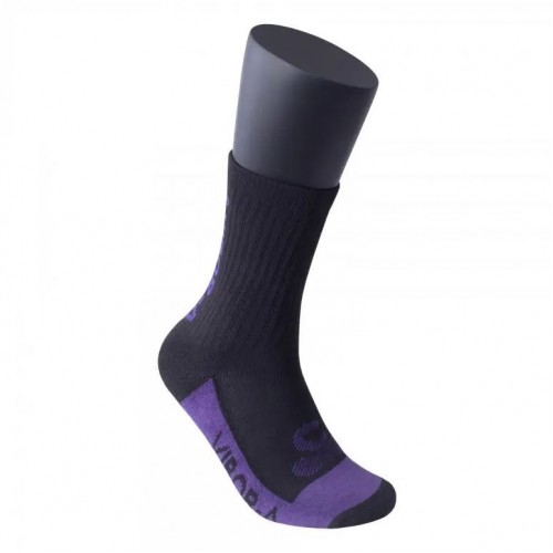 Calcetines Vibora Media Cana Multicolor Negro Violeta 1 Par