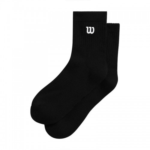 Calcetines Wilson Quarter Top Negro 1 Par