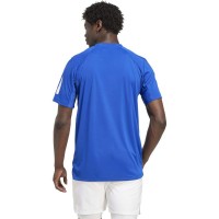 Adidas Club 3 Stripes Blu Reale Maglietta Bianca  Offerta + Economico