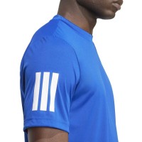 Adidas Club 3 Stripes Blu Reale Maglietta Bianca  Offerta + Economico