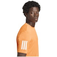 Camiseta Adidas Club 3 Stripes Naranja