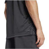 Camiseta Preta Branca do Adidas Club 3 Stripes