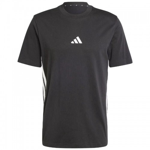 Camiseta Adidas Essentials Negro Blanco