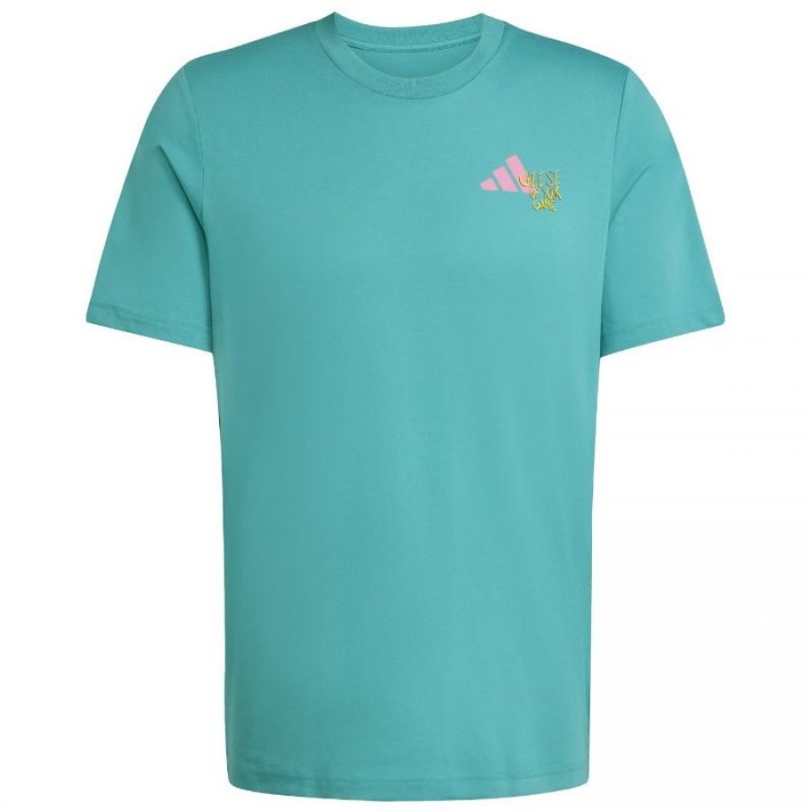 Camiseta Adidas Padel Graphic Azul Teal  Oferta + Barato