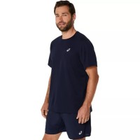 Asics Core SS Top T-Shirt Bleu Nuit  Offre - Pas cher