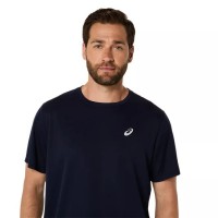 Asics Core SS Top T-Shirt Bleu Nuit  Offre - Pas cher