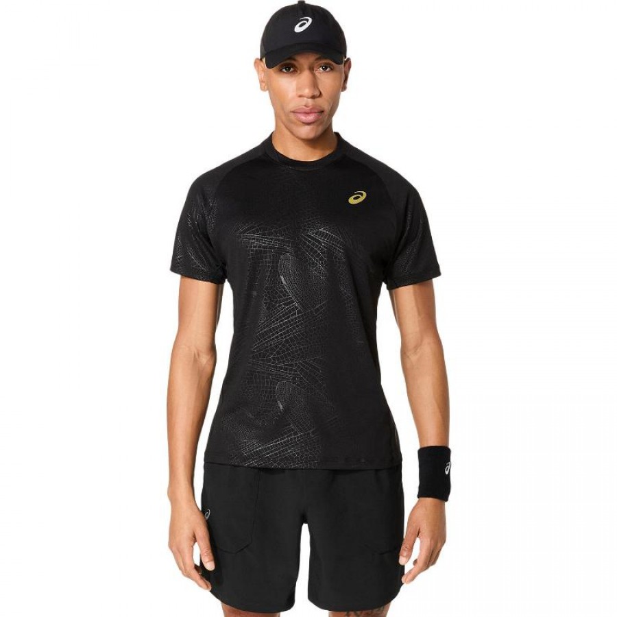 Camiseta Asics Match Night Energy Preta  Oferta + Barato