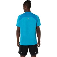 Camiseta Azul Egeu da Asics Road SS Top