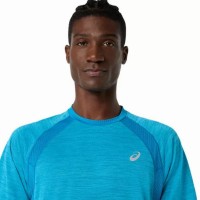 Camiseta Azul Egeu da Asics Road SS Top