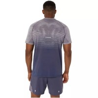 Asics Seamless SS Top Lavender Grey Indigo Blue T-shirt  Offer + Cheap