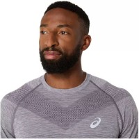 Asics Seamless SS Top Lavender Grey Indigo Blue T-shirt  Offer + Cheap