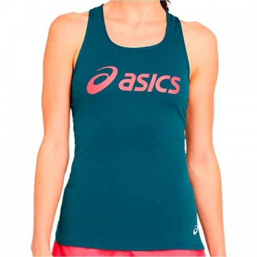 Camiseta Asics Silver Tank Verde Mujer