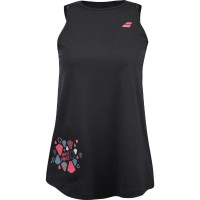 Camiseta Babolat Coton Negro Rosa