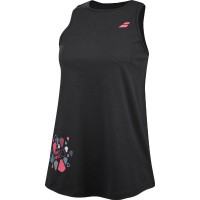 Camiseta Babolat Coton Negro Rosa
