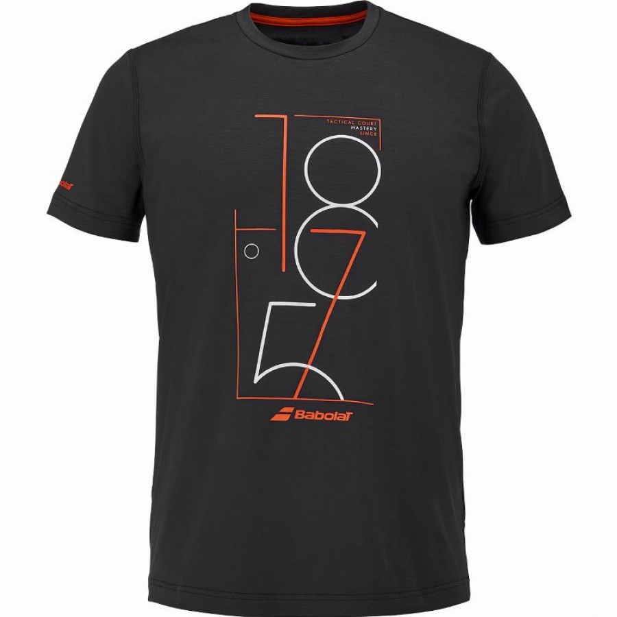 Camiseta Babolat Exercise Graphic Negro