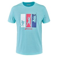 T-shirt Babolat Padel Bleu