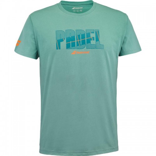 Camiseta Babolat Padel Verde Azulado