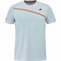 Camiseta Babolat Play Crew Neck Azul Claro Junior