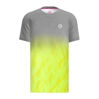 Bidi Badu Beach Spirit T-Shirt Gris Jaune Fluo  Offre - Pas cher