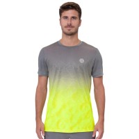Bidi Badu Beach Spirit T-Shirt Gris Jaune Fluo  Offre - Pas cher