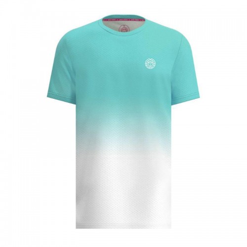 Camiseta Bidi Badu Crew Gradiant Aqua Blanco