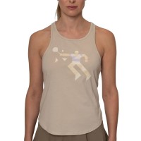 Camiseta Bidi Badu Paris Chill Beige Mujer  Offre - Pas cher