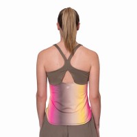Bidi Badu Spectrum Marrone Giallo Maglietta Donna  Offerta + Economico