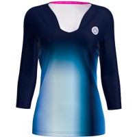 Camiseta Bidi Badu Spectrum V-Neck Aqua Azul Oscuro Mujer  Oferta + Barato