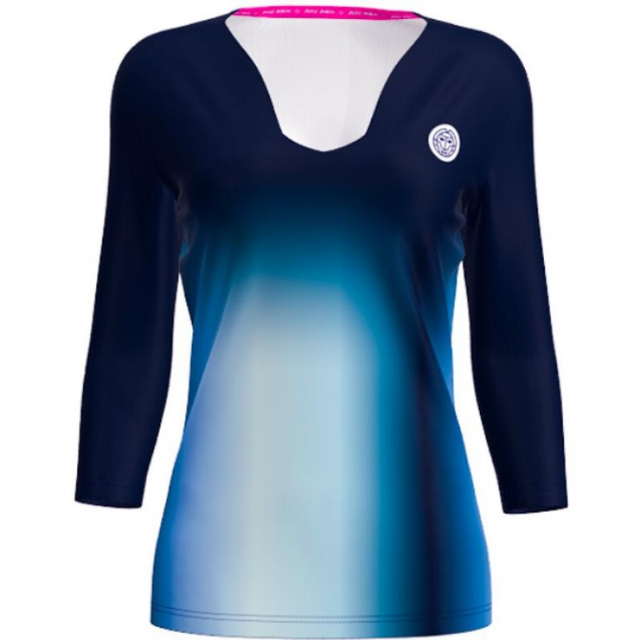 Camiseta Bidi Badu Spectrum V-Neck Aqua Azul Oscuro Mujer  Oferta + Barato