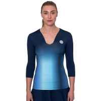 Camiseta Bidi Badu Spectrum V-Neck Aqua Azul Oscuro Mujer  Oferta + Barato