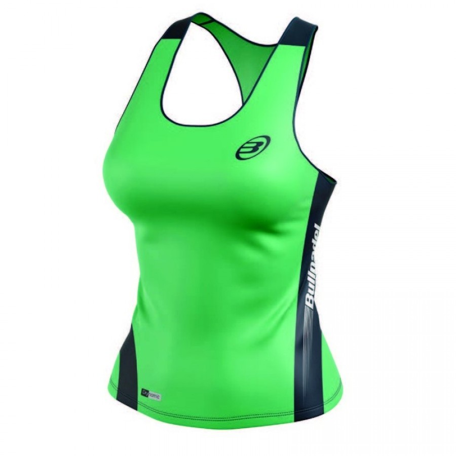 Camiseta Bullpadel Binas Verde Fluor  Oferta + Barato