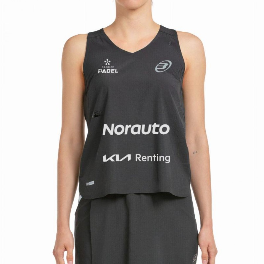 Camiseta Bullpadel Claudia Jensen Premier Padel Finals Lleva Negro